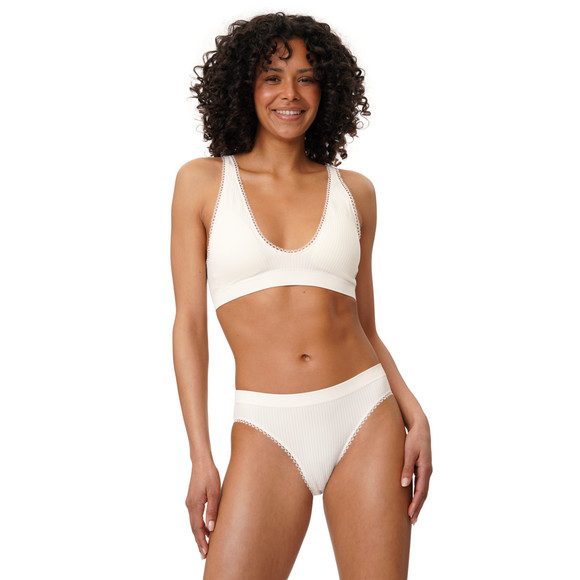 Damen Seamless-Bustier mit Rippstruktur