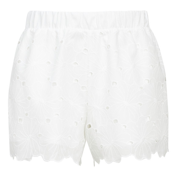 Damen Schlafshorts mit Lochspitze