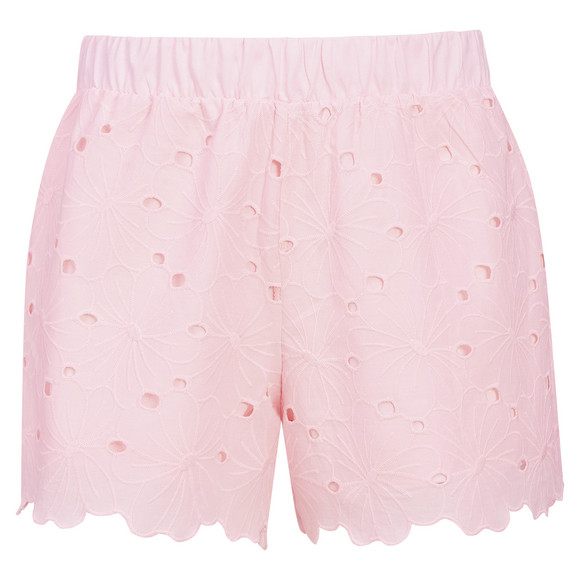 Damen Schlafshorts mit Lochspitze