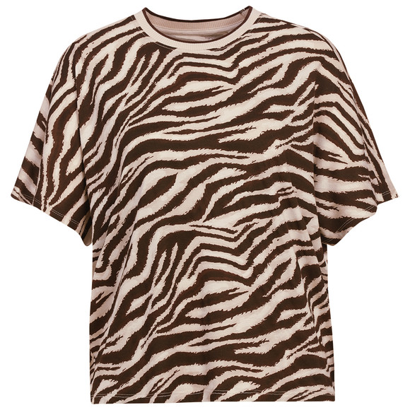Slaapshirt voor dames met zebraprint