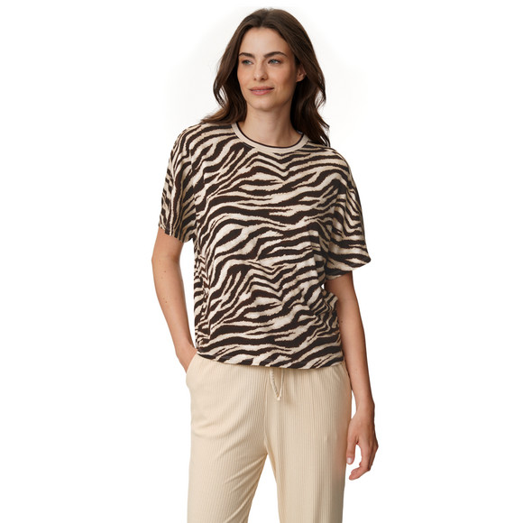 Slaapshirt voor dames met zebraprint