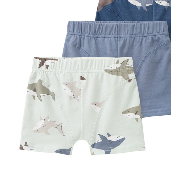 5 boxershorts voor jongens met haaimotieven