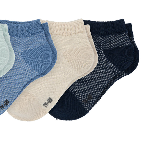 4 Paar Baby Sneaker-Socken in Piqué-Qualität