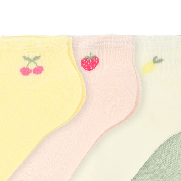 4 Paar Mädchen Sneaker-Socken knöchelhoch