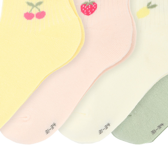 4 Paar Mädchen Sneaker-Socken knöchelhoch