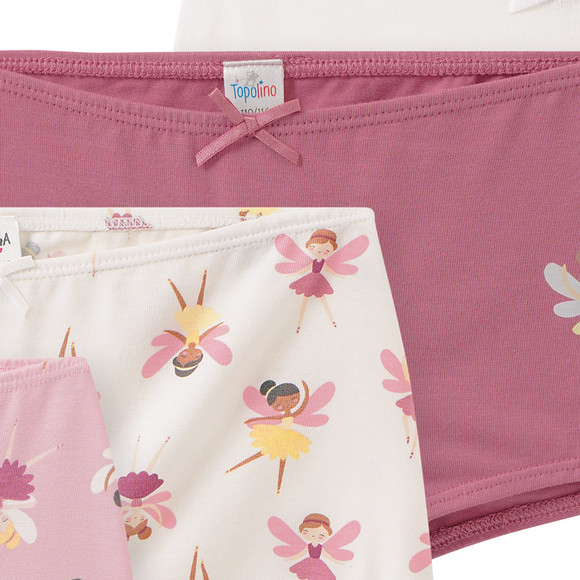 5 Mädchen Pantys mit Bio-Baumwolle