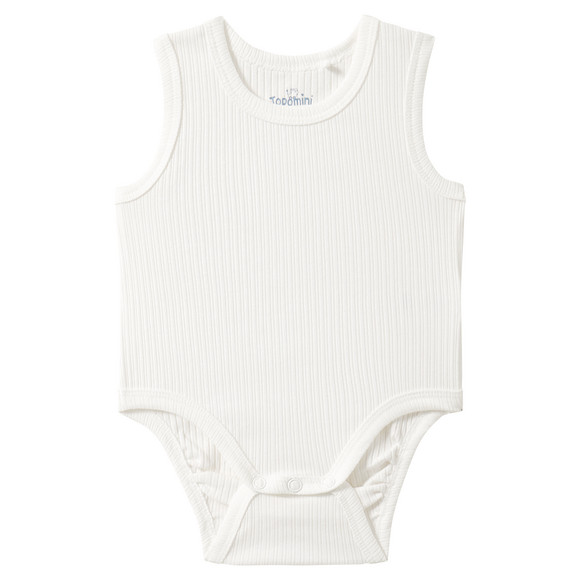 Babybody met structuur wit