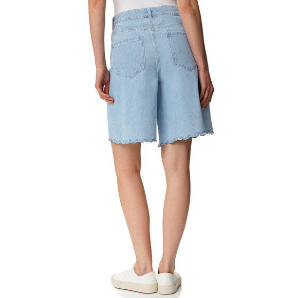 Damen Bermuda-Shorts in Denim-Optik