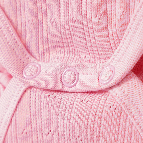 Baby Kurzarmbody mit Ajour-Struktur