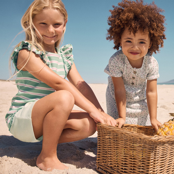 Baby Kleid mit Blumen-Allover