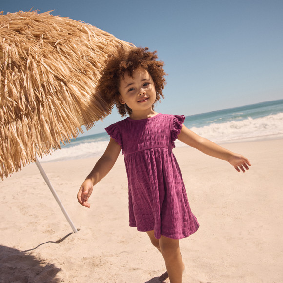 Baby Kleid mit Struktur-Muster