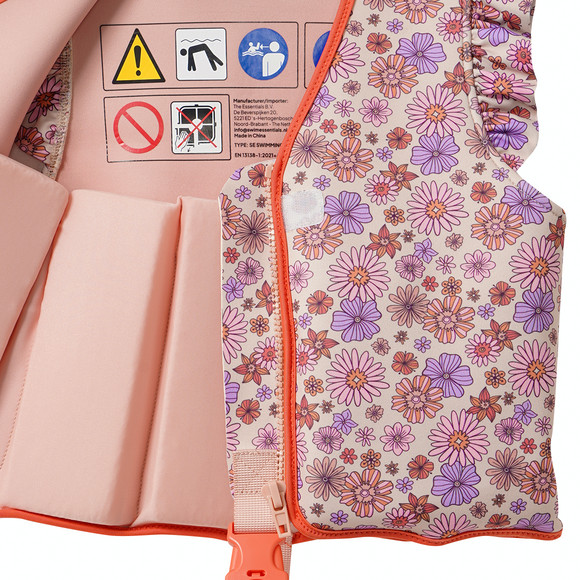 Schwimmweste mit Blumen-Motiv