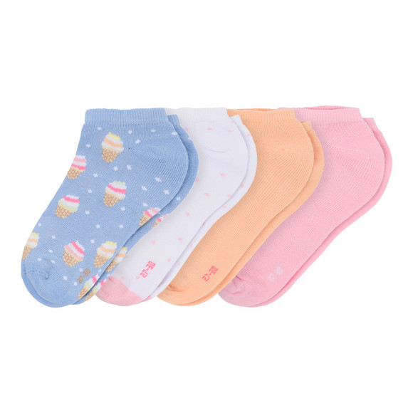 4 Paar Mädchen Sneaker-Socken im Set