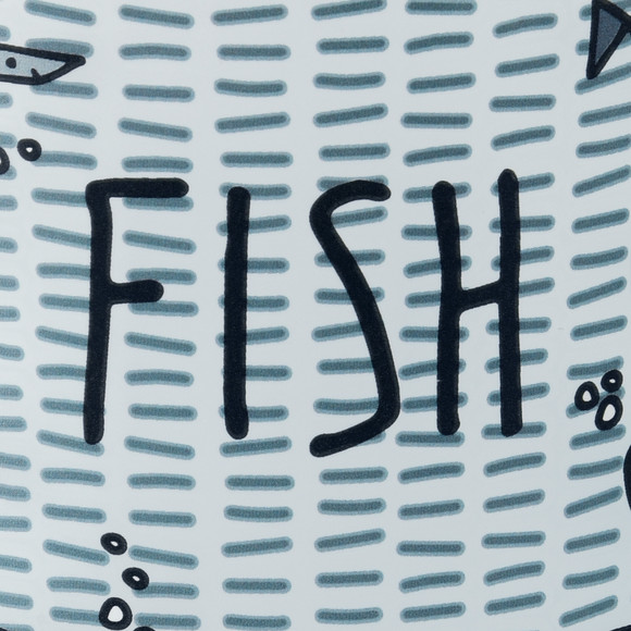 Windlicht mit Fisch-Prints