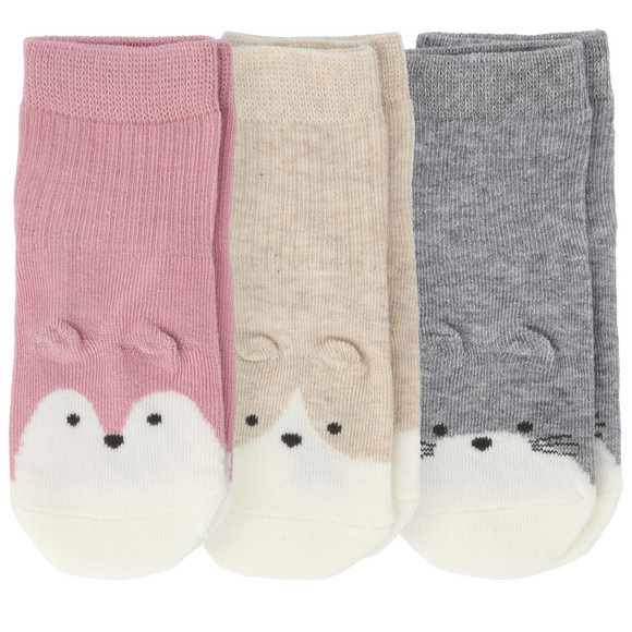 3 Paar Baby Kurzsocken im Set
