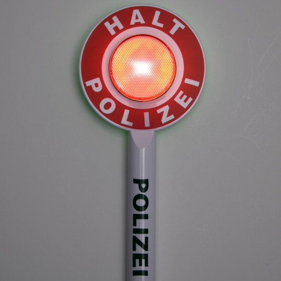 Polizei-Kelle mit Licht