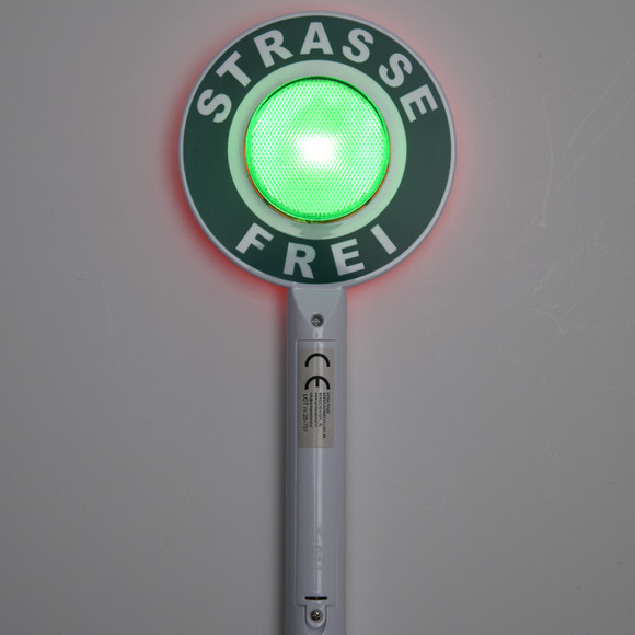 Polizei-Kelle mit Licht