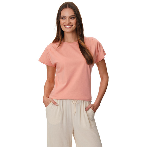 Damen T-Shirt mit Faltendetails