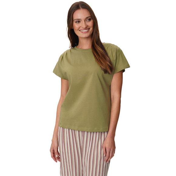 Damen T-Shirt mit Faltendetails