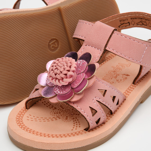 Baby Sandalen mit Blumen-Applikation