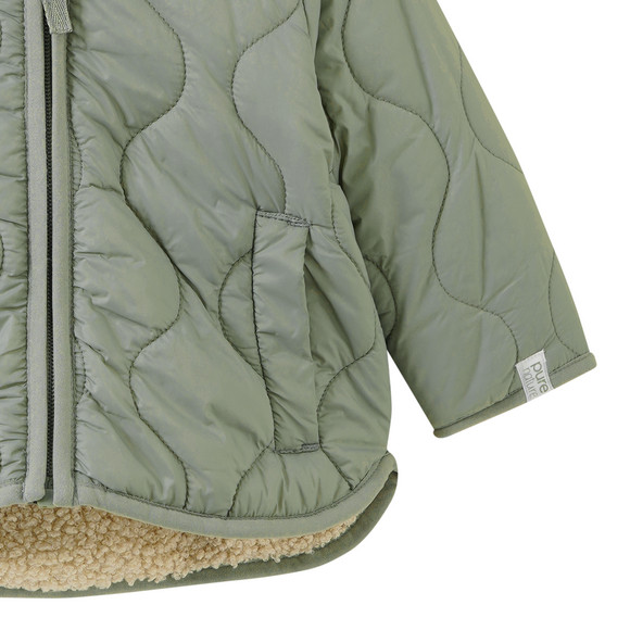 Baby Steppjacke mit Teddyfutter
