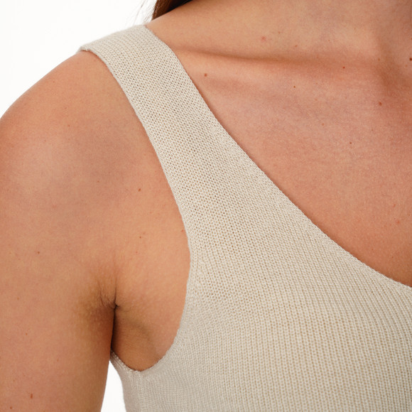 Damen Stricktop mit Rippstruktur
