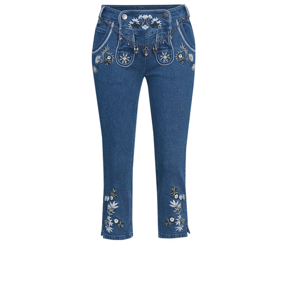 3/4 Damen Trachtenhose mit Stickereien