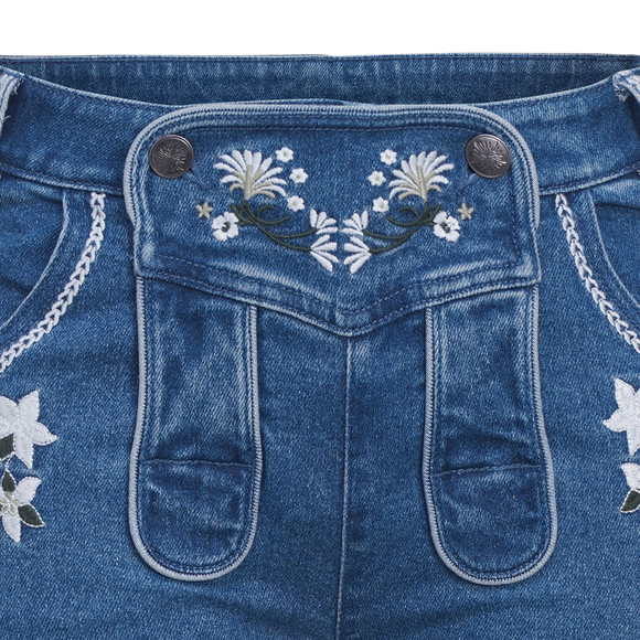 Damen Trachtenshorts mit Stickereien