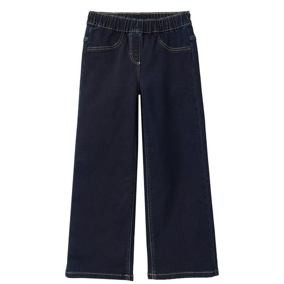 3 Mädchen Wide-Leg-Jeans mit Stretch-Bund