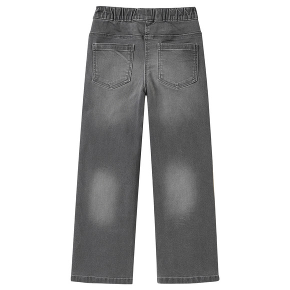 3 Mädchen Wide-Leg-Jeans mit Stretch-Bund