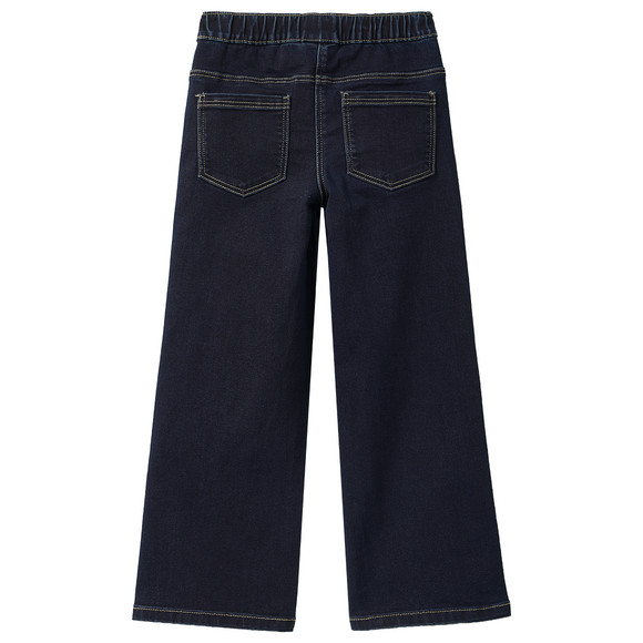 3 Mädchen Wide-Leg-Jeans mit Stretch-Bund