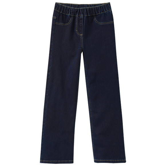 3 Mädchen Wide-Leg-Jeans mit Stretch-Bund