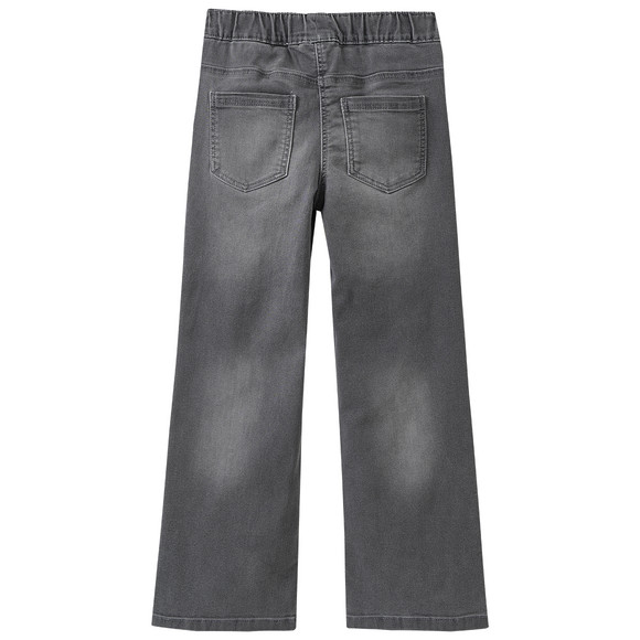 3 Mädchen Wide-Leg-Jeans mit Stretch-Bund