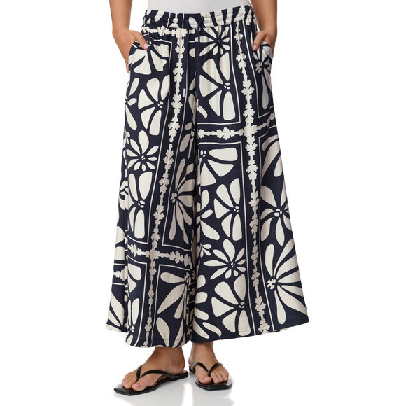 Damen Hose mit weitem Bein