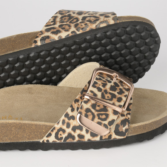 Damessandalen in luipaardlook