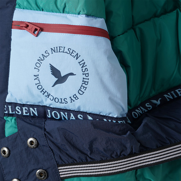 Jungen Schneejacke mit Farbteilern