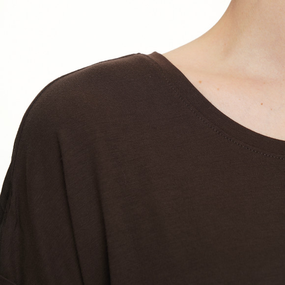 Dames-T-shirt met vaste turn-ups