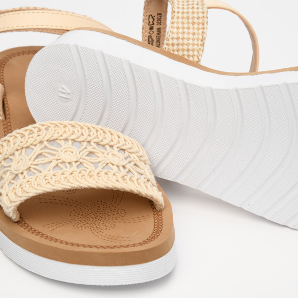 Damen Sandalen in Häkel-Optik