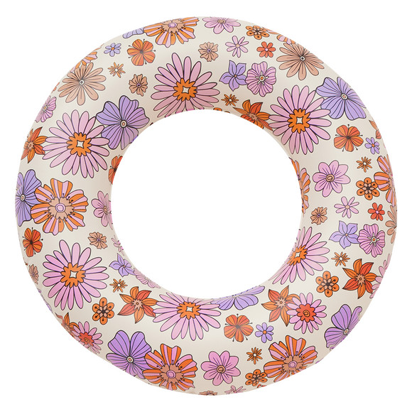 Schwimmring mit Blumen-Allover lila / rosa