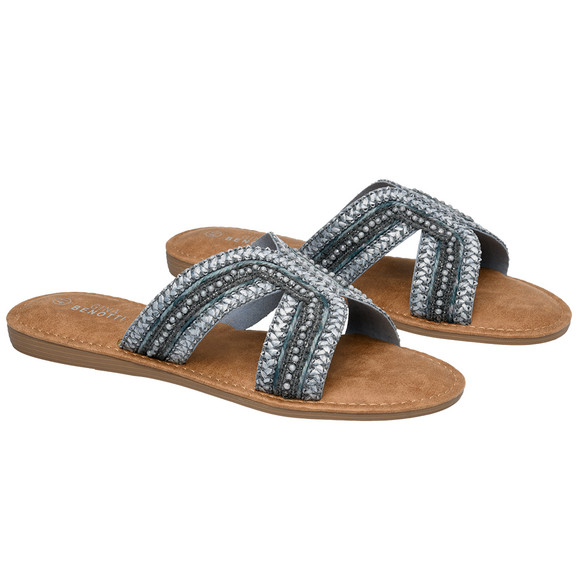 Damen Sandalen mit Zierperlen