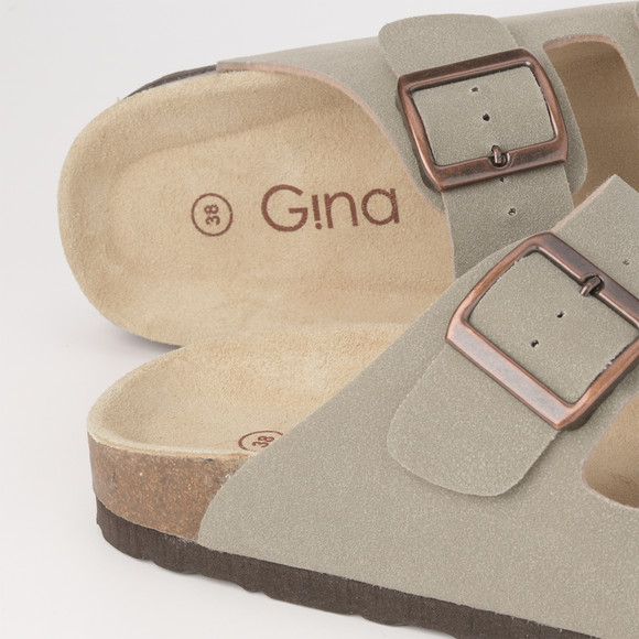 Damen Sandalen in Veloursleder-Optik