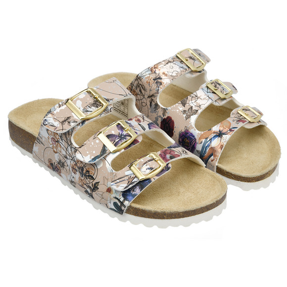 Damen Sandalen mit floralem Muster