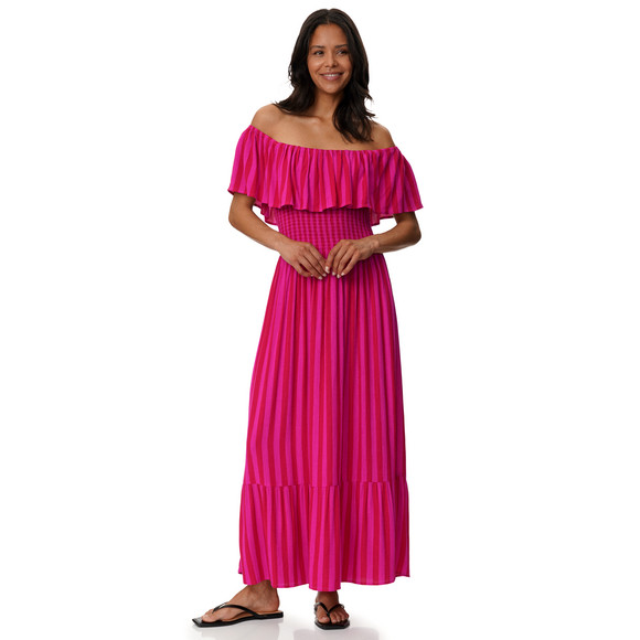 Damen Kleid in Crinkle-Optik