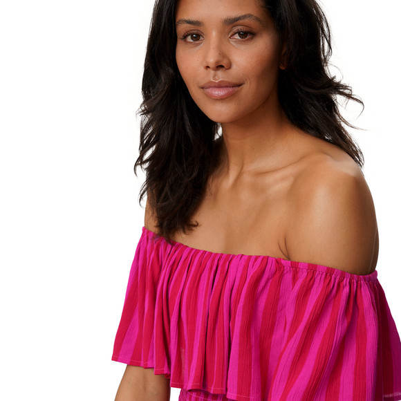 Damen Kleid in Crinkle-Optik