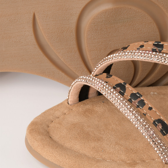 Damen Sandalen mit Ziersteinen