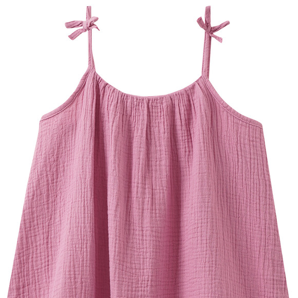 Mädchen Musselin-Kleid mit Spaghettiträgern