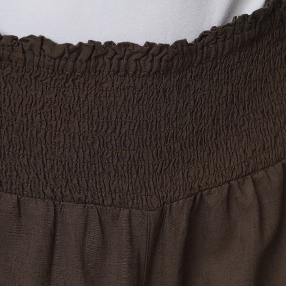 Damen Bermuda-Shorts aus Viskose-Leinen-Mix