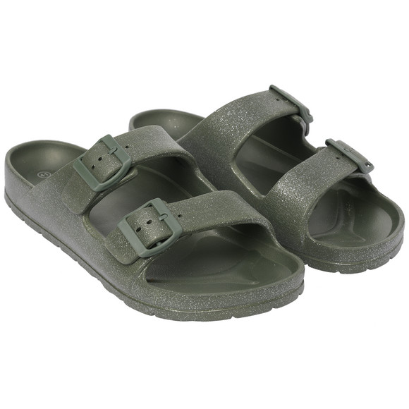 Damen Badesandalen unifarben