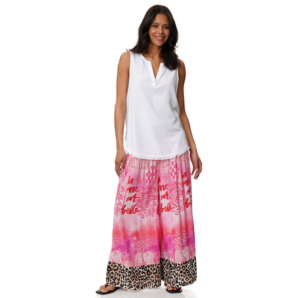 Damen Wide-Leg-Hose aus Viskose