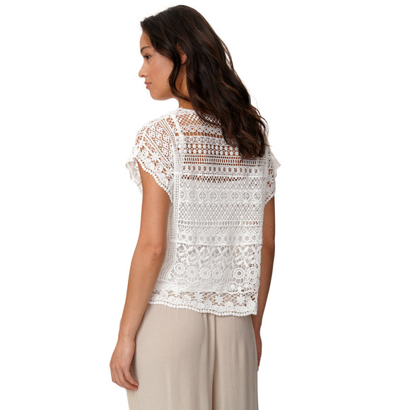Damen Spitzenbluse mit Top